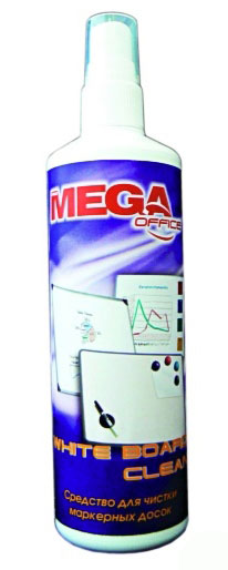 Спрей для маркерных досок MEGA Office White Board Clean (250мл)